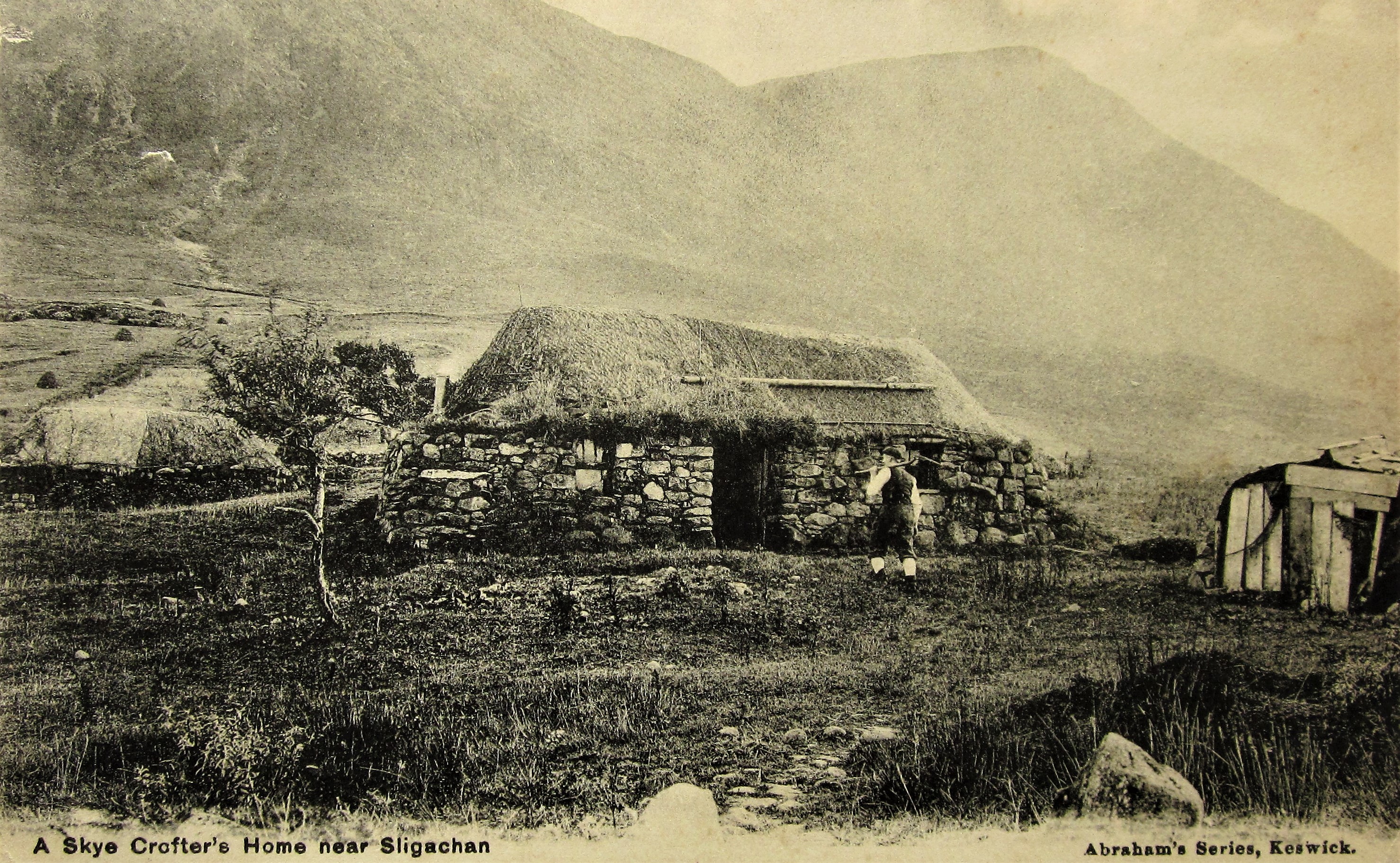A Skye Crofter's Home near Sligachan.