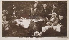 Picnic Lunch Party, Strathardle. Gladstone Family, 1893.