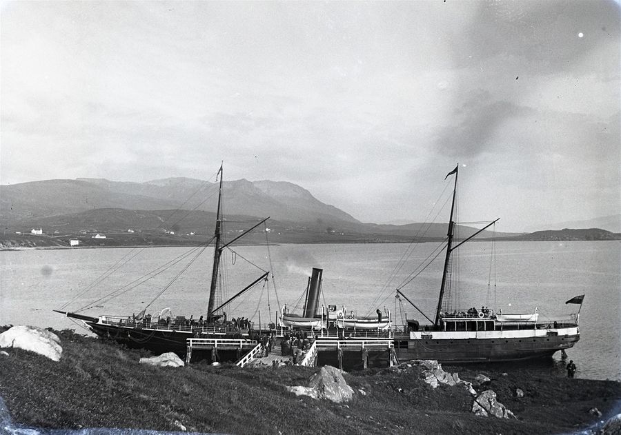 The pier at Tenera. Malcolm Bangor-Jones has kindly been in touch, and suggests the Claymore is berthed here at Badentarbet Pier, with Achiltibuie in the distance. As Mr. Bangor-Jones lives at Inverkirkaig, Lochinver, I am inclined to take his word for it!