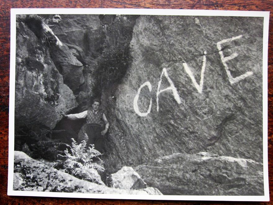 Rob Roy's Cave on Loch Lomond.