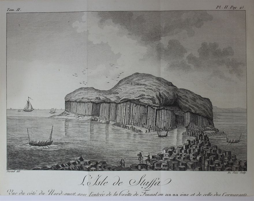 Isle de Staffa, from the account of the visit of Faujas de Saint Fond to the island, 