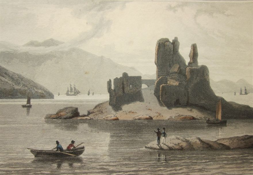 William Daniell's aquatint of Eilean Donan castle,  published in 1820.