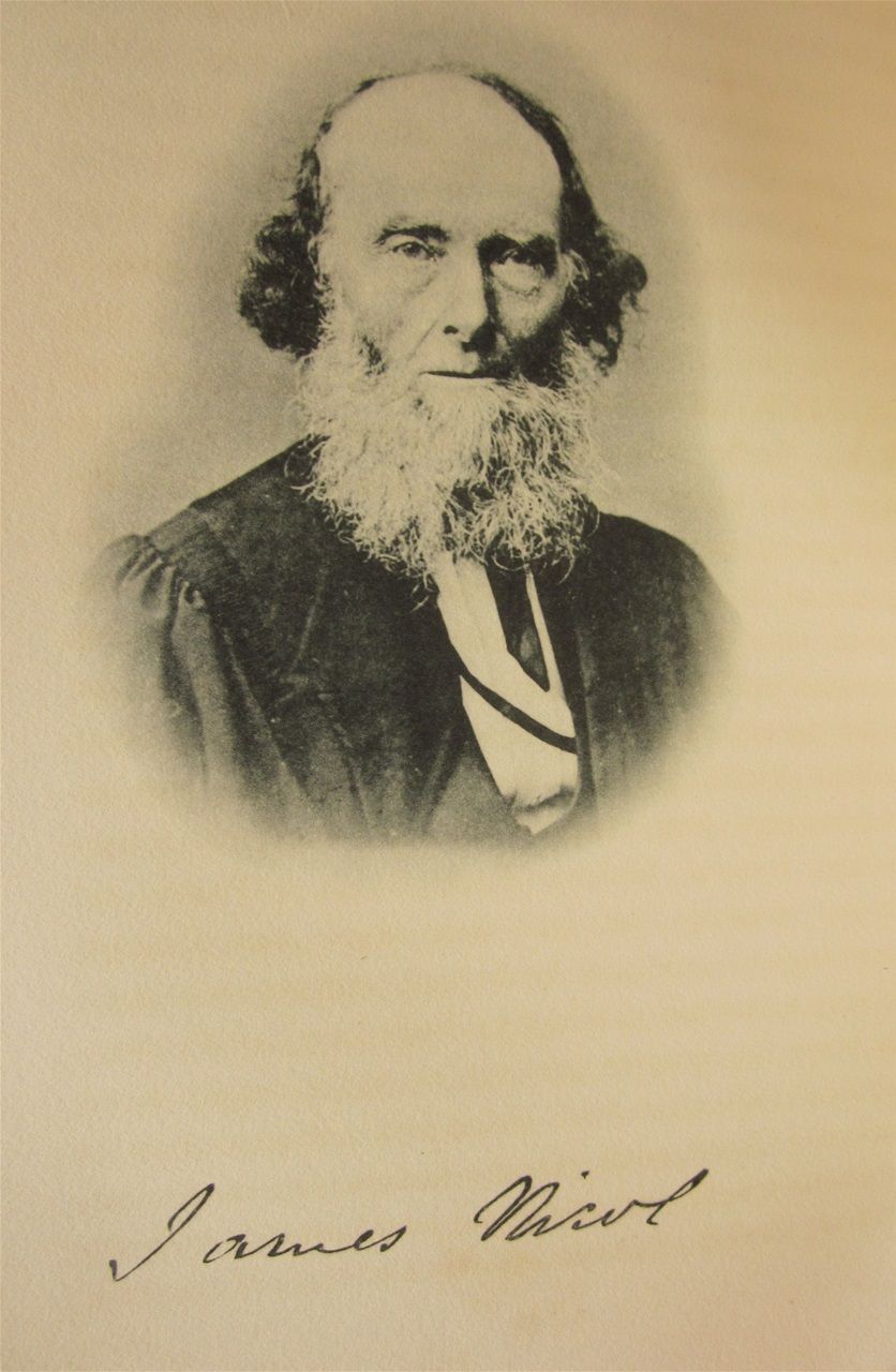 James Nicol (1810 - 1879), Professor of Natural History at Aberdeen University.