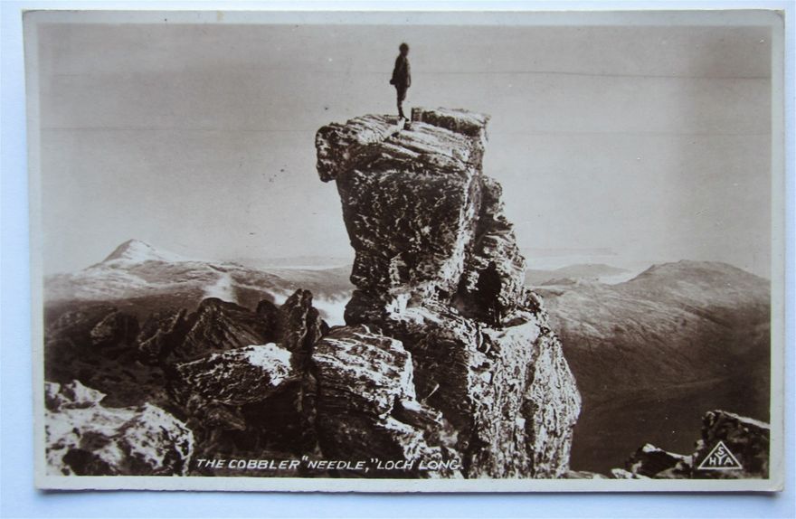 The Cobbler Needle, Loch Long. A James Valentine photograph, issued by the Scottish Youth Hostels Association.