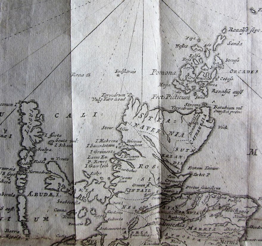Detail of Adair's map found (only) in the 1627 edition of Buchanan's History of Scotland.