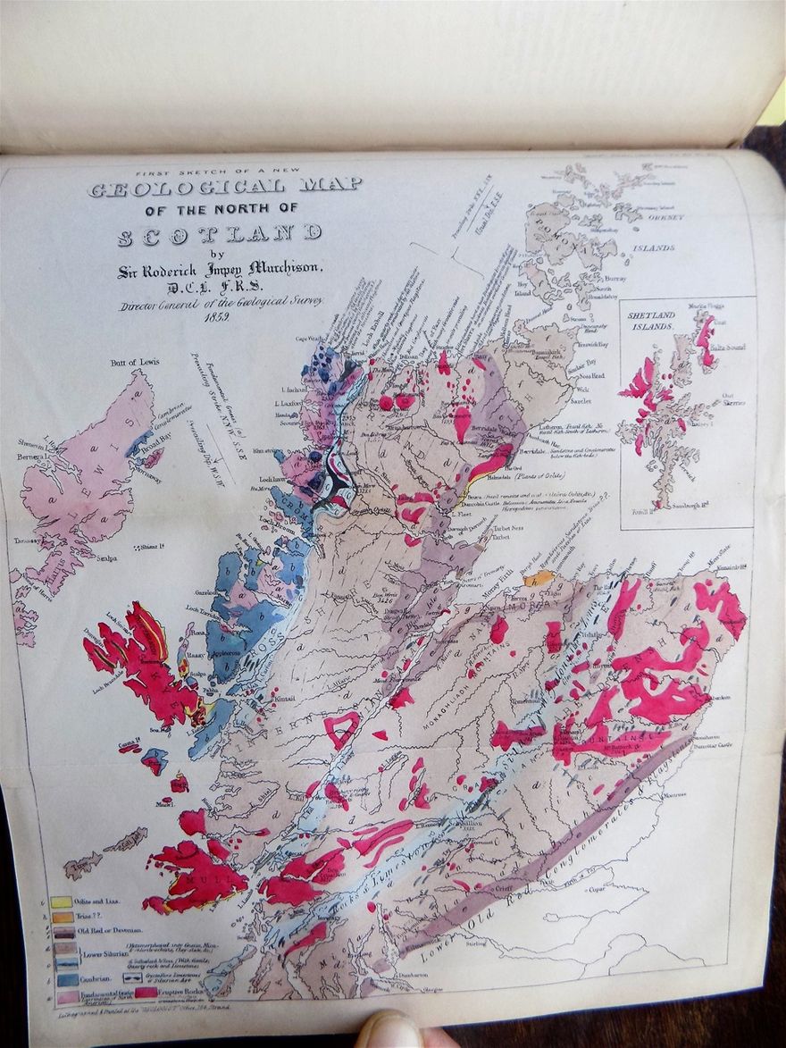 Sketch of a New Geological Map of the North of Scotland by Roderick Murchison, 1859.