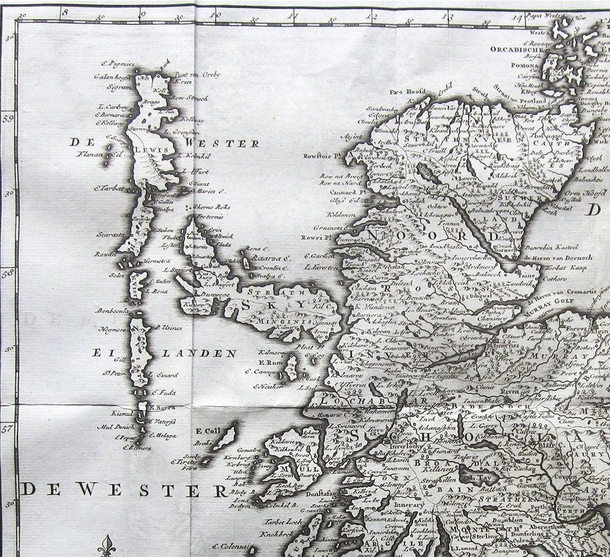 Tirion's map found in the Hand-Atlas of 1744.