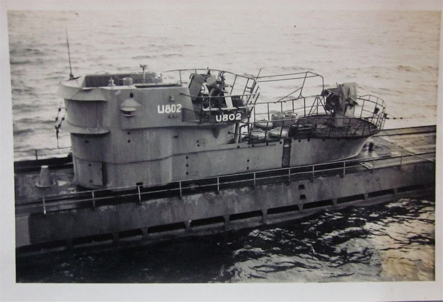 U-boat 802 is identified by Hird as one of the vessels that was sent to Eriboll.