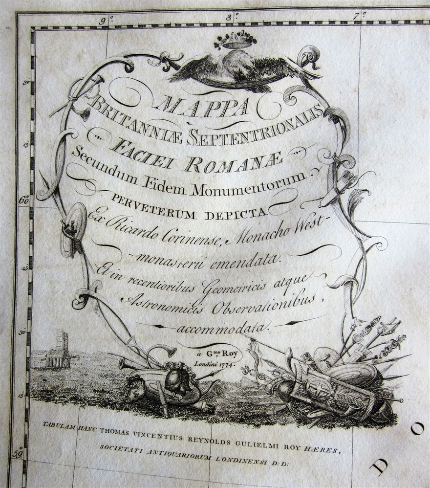 The map is dated 1774, but was not issued until 1793, by which time Roy had died.