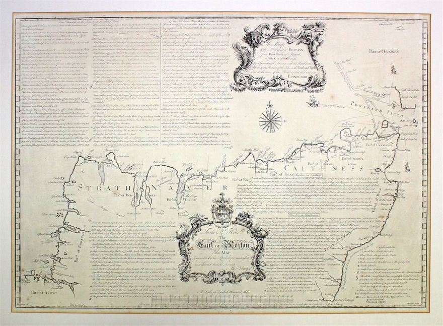 Bryce's Map of the North Coast of Britain, 1744.