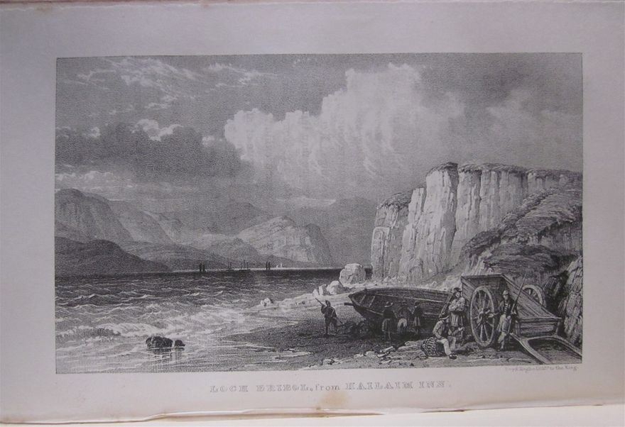 An early engraving looking south from Ard Neakie on Loch Eriboll, the rock of Creag na Faoilinn seen in the middle distance. From Charles Lessingham Smith's 