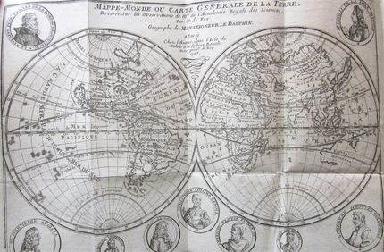 World map by Nicolas de Fer, 1717.